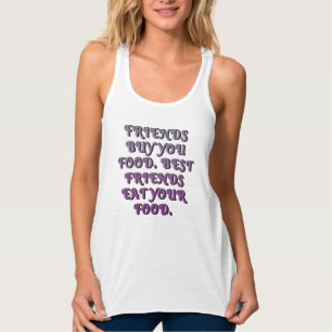 BESTE VRIENDEN EN LEVENSMIDDELEN TANKTOP