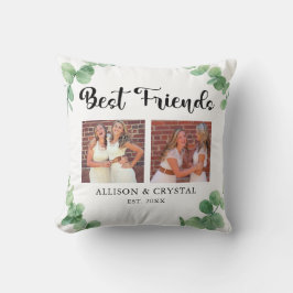 Beste vrienden Eucalyptus 2 Fotocollage BFF Modern Kussen