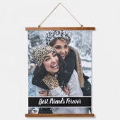 Beste vrienden Forever Creëer je eigen aangepaste  Hangend Wandkleed (Voorkant)