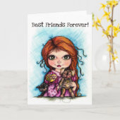 Beste vrienden Forever Kaart (Gele Bloem)