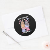 Beste vrienden Forever Ronde Sticker (Envelop)
