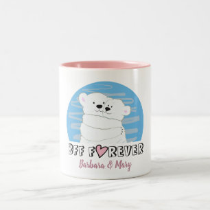 Beste vrienden Forever Tweekleurige Koffiemok