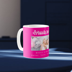 Beste Vrienden foto namen heet roze wit Koffiemok