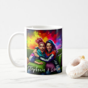 Beste Vrienden Grappige Kleurrijke & Inspirerende Koffiemok