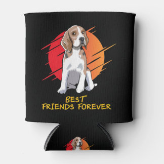 Beste vrienden, ideaal voor beagle papa blikjeskoeler