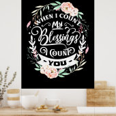 Beste vrienden, ik tel je poster (Keuken)