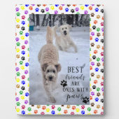 Beste vrienden kletsen zijn vrienden met poten fotoplaat (Voorkant)