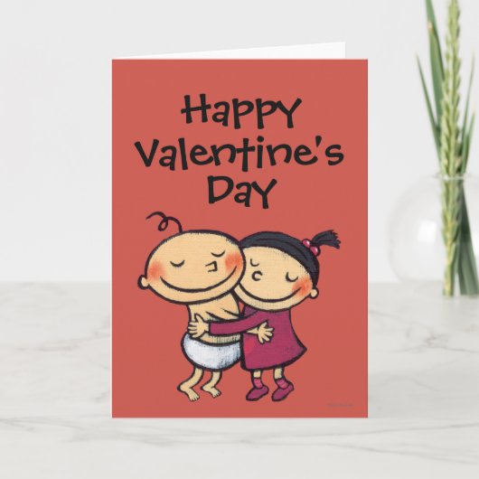 Beste vrienden knuffelen feestdagen kaart (Voorkant)