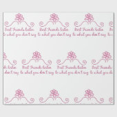 Beste vrienden luisteren cadeaupapier (Vlak)