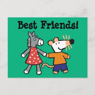 Beste vrienden Maisy en Dotty Hold Hands Briefkaart