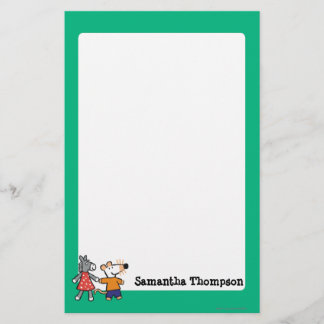 Beste vrienden Maisy en Dotty Hold Hands Briefpapier