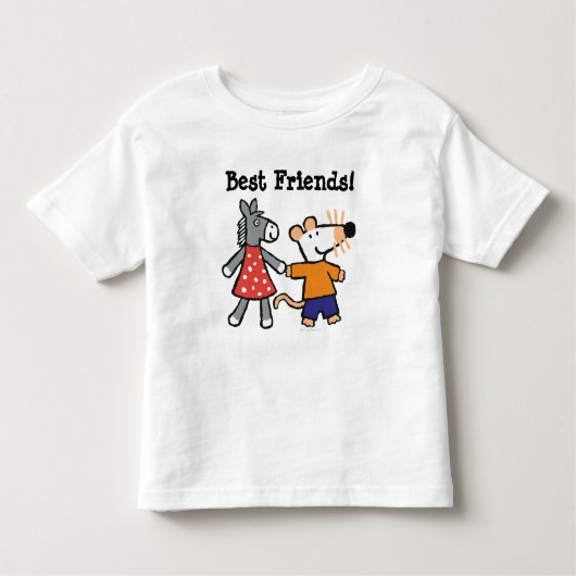 Beste vrienden Maisy en Dotty Hold Hands Kinder Shirts (Voorkant)