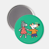 Beste vrienden Maisy en Dotty Hold Hands Magneet (Voorkant / Achterkant)