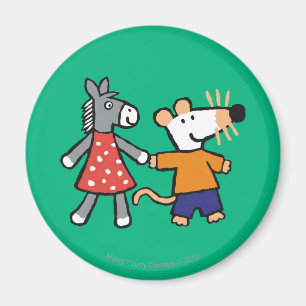 Beste vrienden Maisy en Dotty Hold Hands Magneet