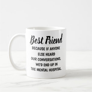Beste Vrienden Mok, Beste Vrienden Cadeau, Grappig Koffiemok