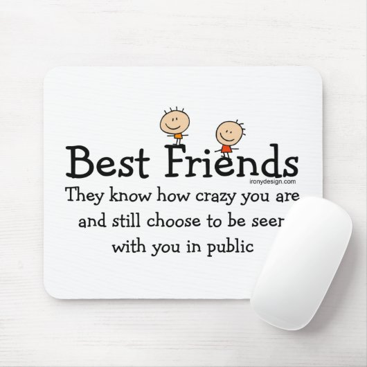 Beste vrienden muismat (Met muis)