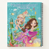 Beste vrienden onder het Zee Mermaids Calligrafie Notitieboek (Achterkant)