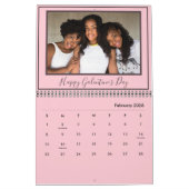 Beste vrienden ooit aangepaste roze moderne foto kalender (Feb 2026)