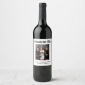 Beste vrienden partij witte foto namen wijn etiket (Voorkant)