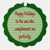 Beste vrienden PBnJ Ornament Kaart (Achterkant)