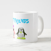 "BESTE VRIENDEN" PENGUINES GROTE KOFFIEKOP (Voorkant rechts)