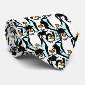 Beste vrienden Pinguïns Afstuderen Stropdas (Opgerold)