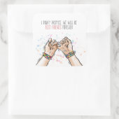 Beste vrienden Pinky Promise Sticker Seal (Tas)