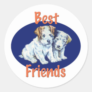 Beste Vrienden Ronde Sticker