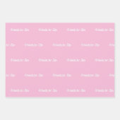 Beste vrienden roze pastel wit script inpakpapier vel (Voorkant 2)