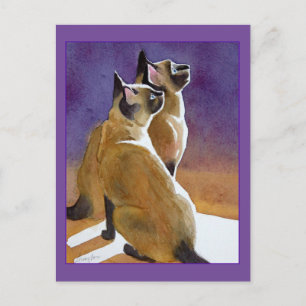 Beste vrienden, Siamese katten Briefkaart