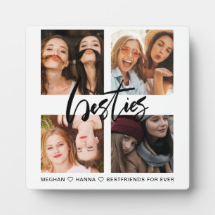 Beste vrienden Square 4 Foto's collage besties Fotoplaat