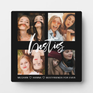 Beste vrienden Square 4 Foto's collage besties zwa Fotoplaat