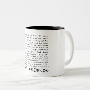 Beste vrienden tweekleurige koffiemok
