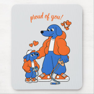 Beste vrienden : Vader en zoon Blue Dog duo ( Oran Muismat