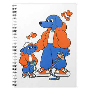 Beste Vrienden : Vader en zoon Blue Dog Duo ( Oran Notitieboek