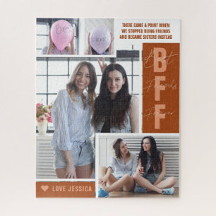 Beste vrienden van BFF   Moderne foto-inkuilpuzzle Legpuzzel