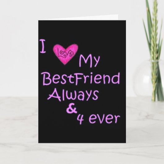 ** BESTE VRIENDEN** VERJAARDAG KAART (Voorkant)