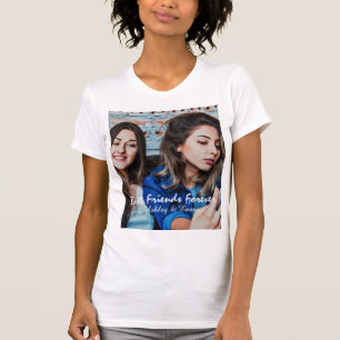 Beste Vrienden voor Aangepaste Foto en Naam T-shirt