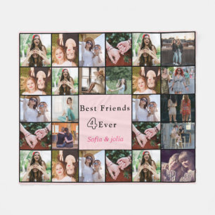 Beste Vrienden Voor Altijd – 26 Foto Collage Dekbe Fleece Deken