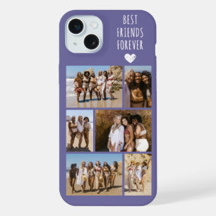 Beste Vrienden Voor Altijd 6 Foto Paars iPhone 15 Plus Case