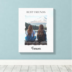 Beste Vrienden Voor Altijd Aangepaste Foto Canvas Afdruk