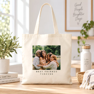 Beste Vrienden Voor Altijd Aangepaste Foto Persoon Tote Bag