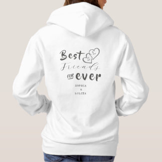 Beste vrienden voor altijd aangepaste hoodie - Voe
