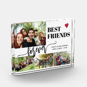 Beste vrienden voor altijd aangepaste namen collag fotoblokken