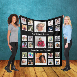 Beste vrienden voor altijd BFF Besties Foto's & Te Fleece Deken