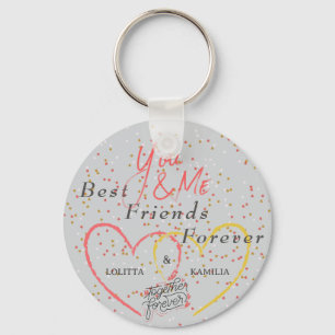 Beste vrienden voor altijd Custom Photo Sleutelhan Sleutelhanger
