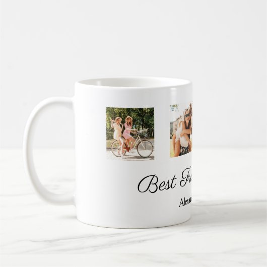 Beste vrienden voor altijd gepersonaliseerde fotoc koffiemok (Links)