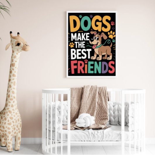 Beste vrienden voor altijd honden poster
