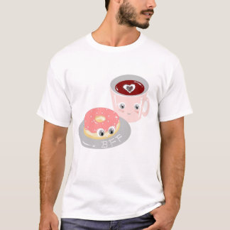 Beste vrienden voor altijd Kawaii Coffee and Donut T-shirt