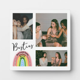 Beste vrienden voor altijd regenboog foto collage fotoplaat